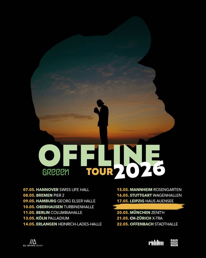 GReeeN OFFLINE Tour Poster 2026